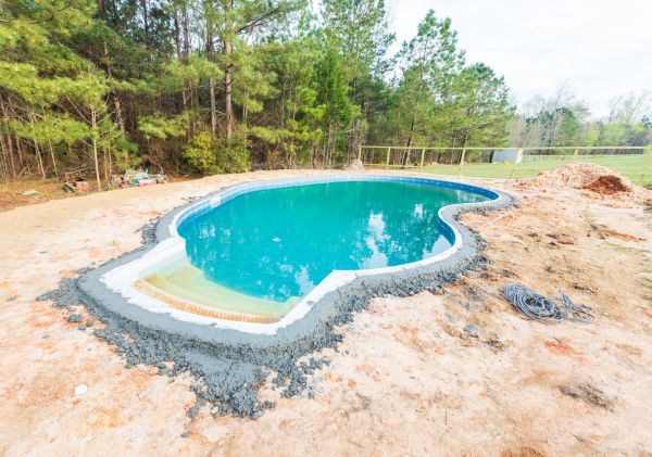 Pool Landscape Leveling in Statesville